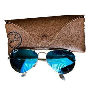 Like New Ray Ban Aviator Sunglasses